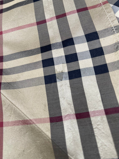 Burberry monogram silk bandana scarf, used, excellent condition