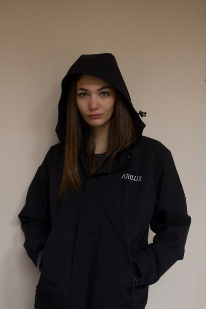 AR SHELL RAIN BLK JACKET