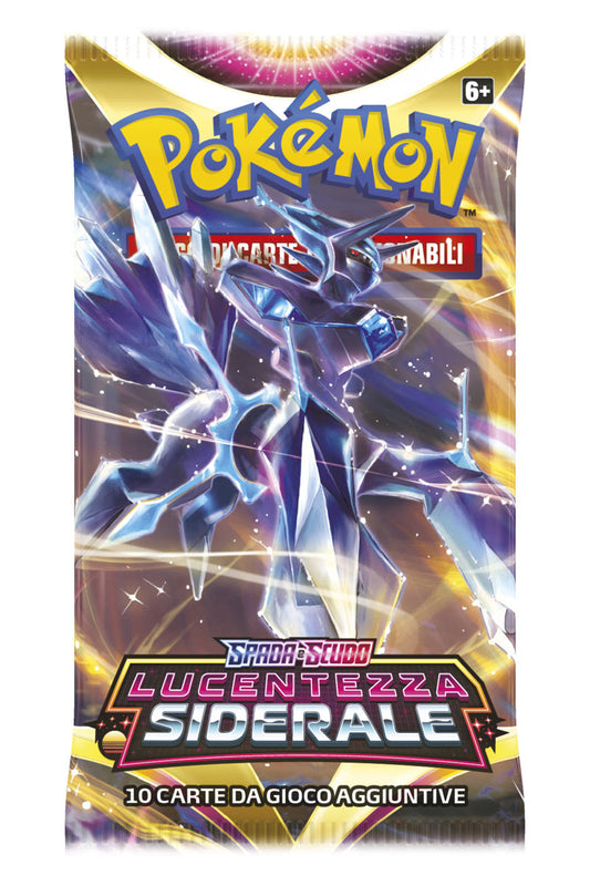 Pokèmon Pack sigillato Spada e Scudo Lucentezza Siderale Busta 10 Carte (IT)