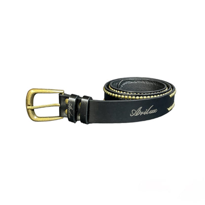 AR BELT BLACK STUDDED
