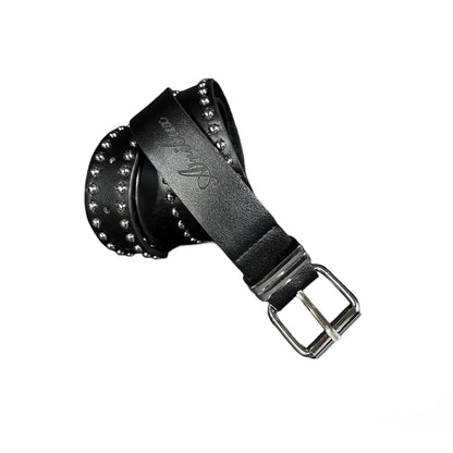 AR BELT BLACK STUDDED